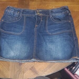 SO Denim Blue Mini Skirt